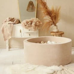 Ballenbad Velvet Beige 90X40 +Ballen - Moje