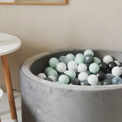 Ballenbad Velvet Grey 90X40 Cm Incl. Ballen - Moje