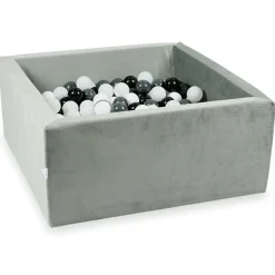 Ballenbad Velvet Grey 90X90X40 Incl. Ballen - Moje