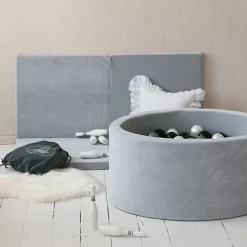 Ballenbad Velvet Light Grey 90X40 +Ballen - Moje