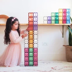 Connetix Tiles Pastel Rectangle Pack 24 Pc Magneetblokken