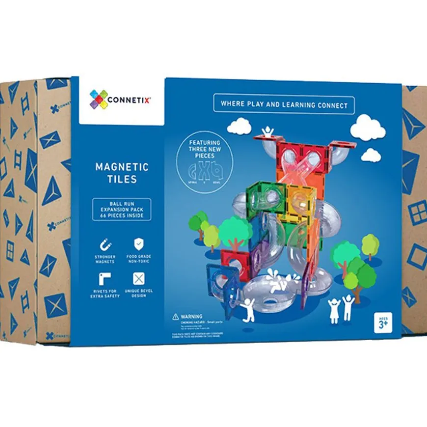 Connetix Tiles 66 Piece Ball Run Expansion Pack Magneetblokken