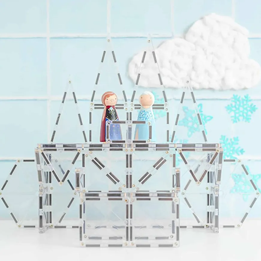 Connetix Tiles 34 Piece Clear Starter Pack Magneetblokken