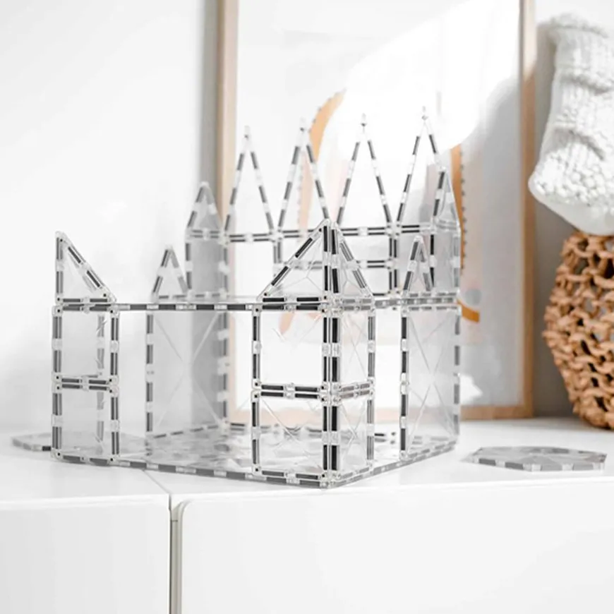Connetix Tiles 34 Piece Clear Starter Pack Magneetblokken