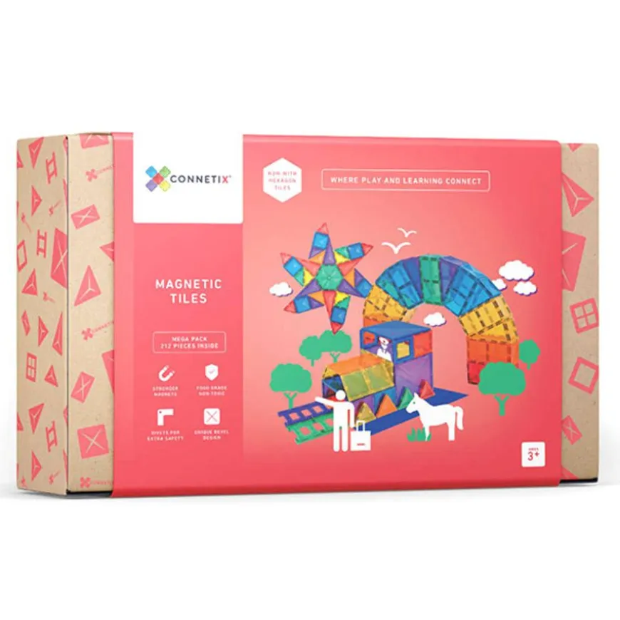 Connetix Tiles 212 Piece Mega Pack Magneetblokken