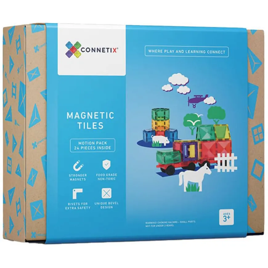 Connetix Tiles 24 Piece Motion Pack Magneetblokken