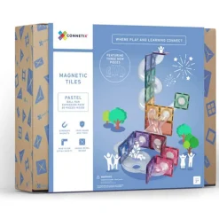 Connetix Tiles 80 Piece Pastel Ball Run Expansion Pack Magneetblokken