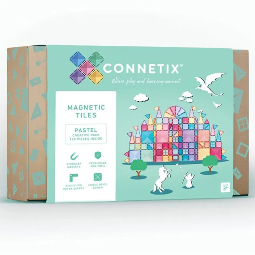 Connetix Tiles 120 Piece Pastel Creative Pack Magneetblokken