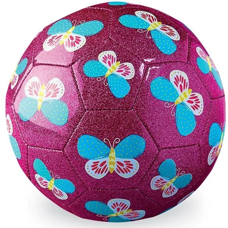 Crocodile Creek Glitter Voetbal 18Cm - Butterfly