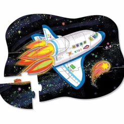 Crocodile Creek Mini Puzzel Blast Off 12St