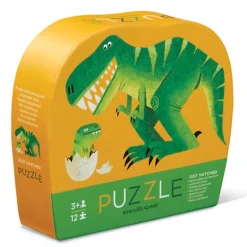 Crocodile Creek Mini Puzzel Dinosaurus 12St