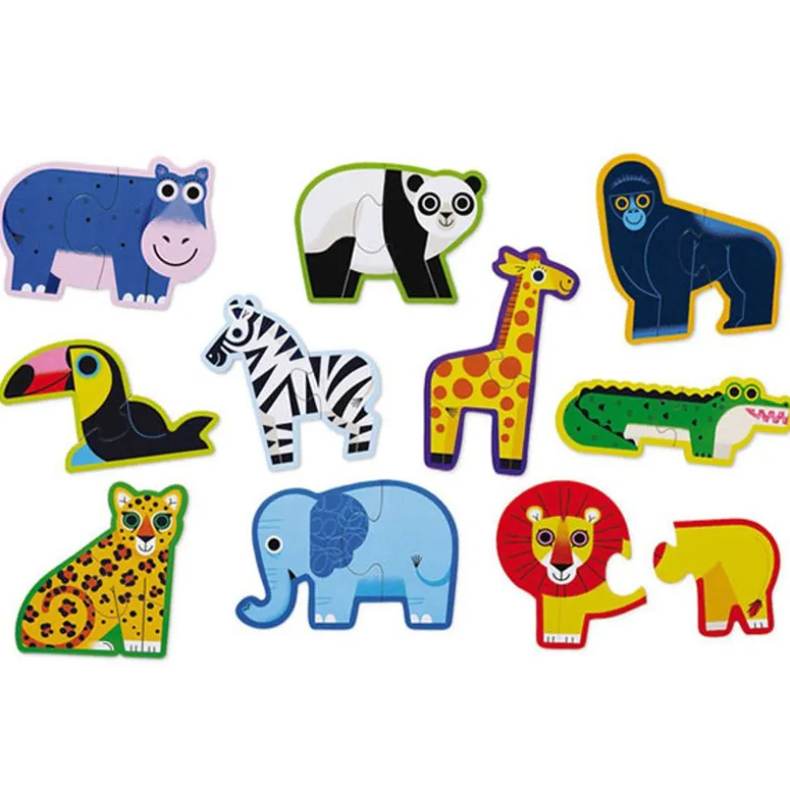 Crocodile Creek Puzzel Jungle 10X 2St