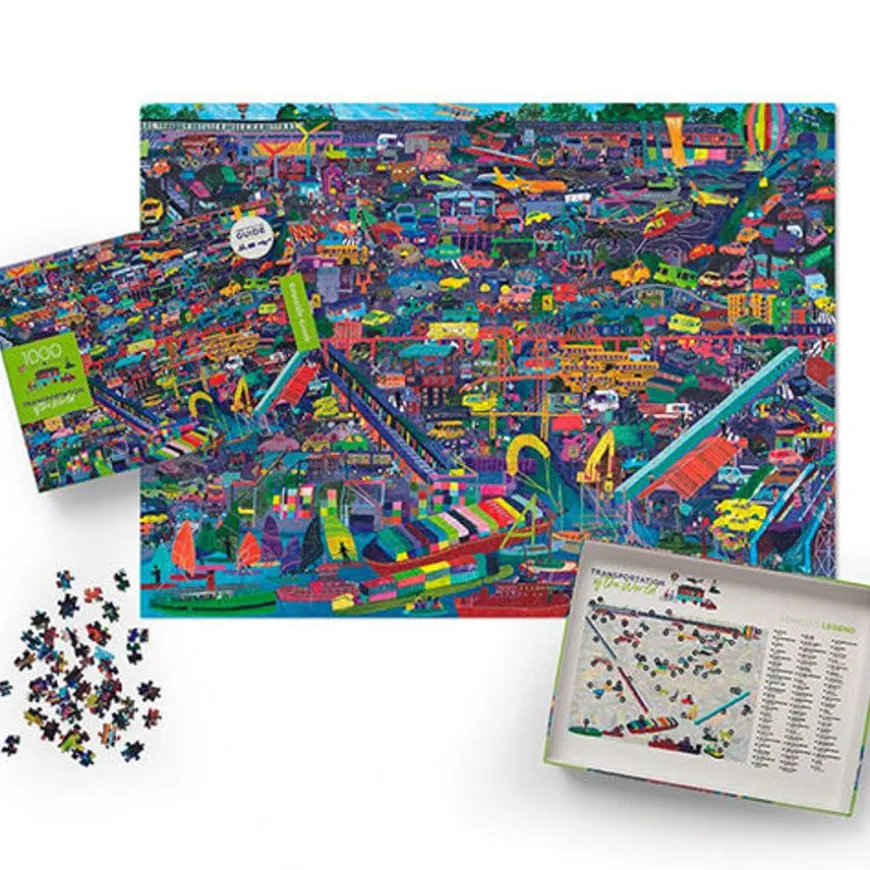Crocodile Creek Puzzel Transportations Of The World 1000St
