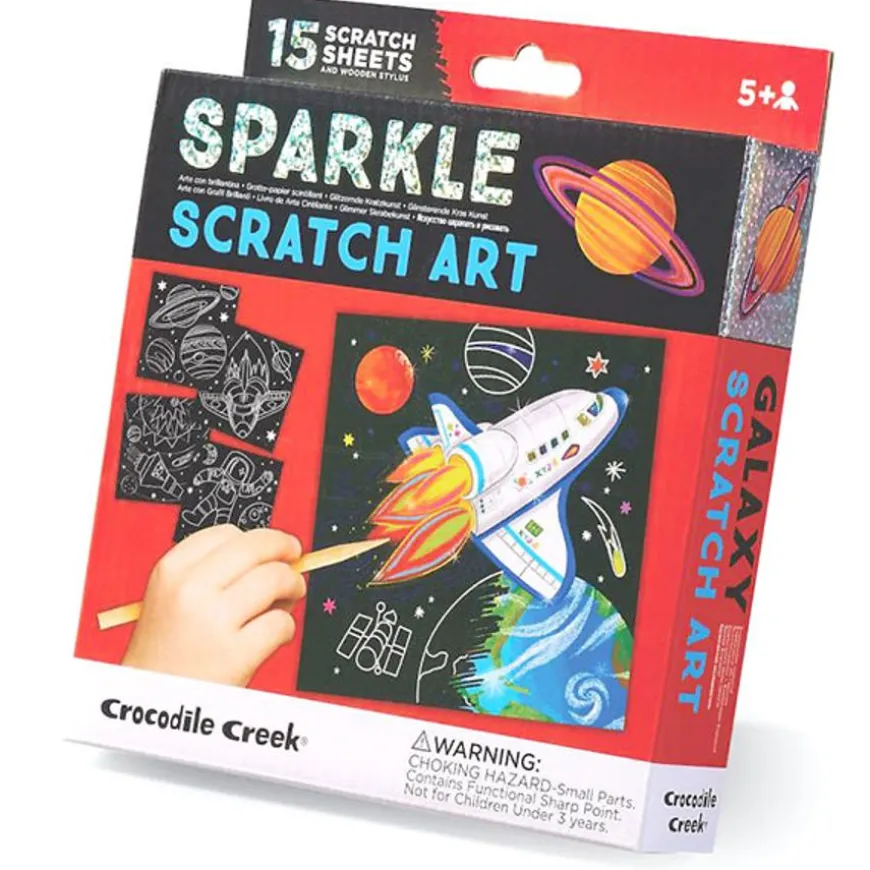 Crocodile Creek Sparkle Kraskaarten Space Explorer