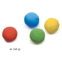 Djeco Boetseerklei 4 Potjes Klassieke Kleuren