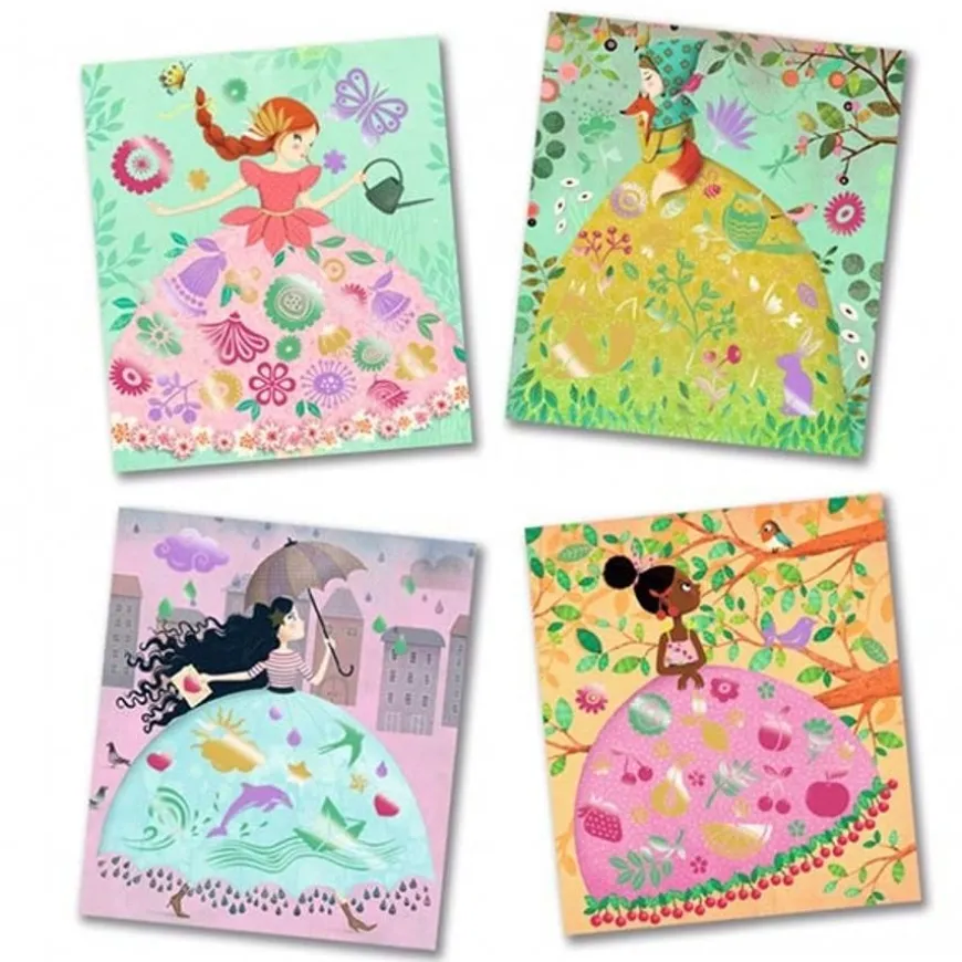 Djeco Knutselpakket Foil Art Jonge Dames +6Jr