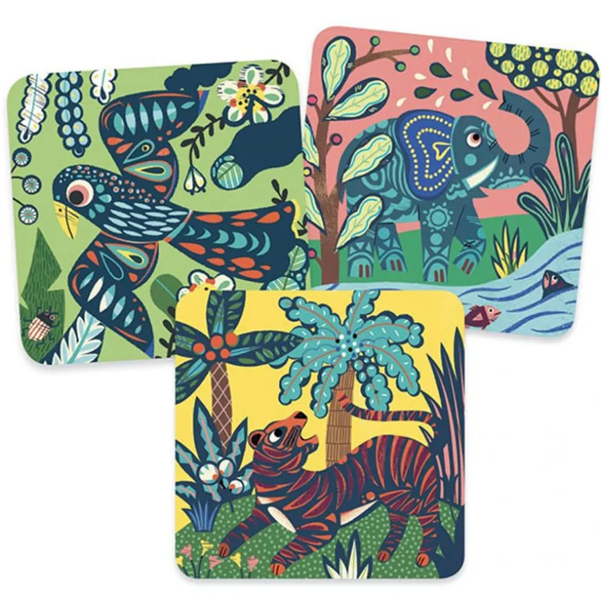 Djeco Kraskaarten Grote Dieren 3-6 Jr