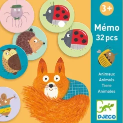 Djeco Memory Dieren +3Jr
