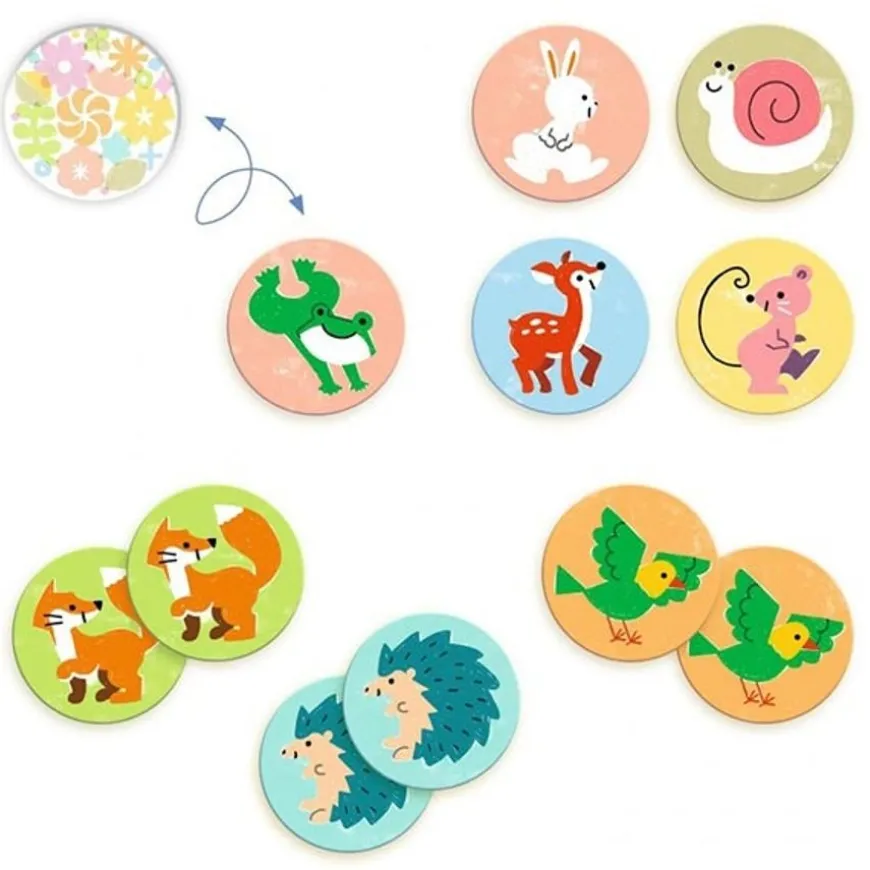 Djeco Memory Kleine Vrienden +3Jr
