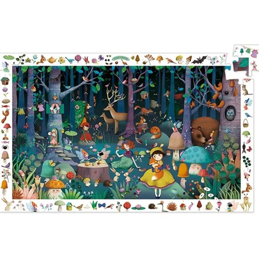 Djeco Observatie Puzzel Betoverd Bos +5Jr 100St