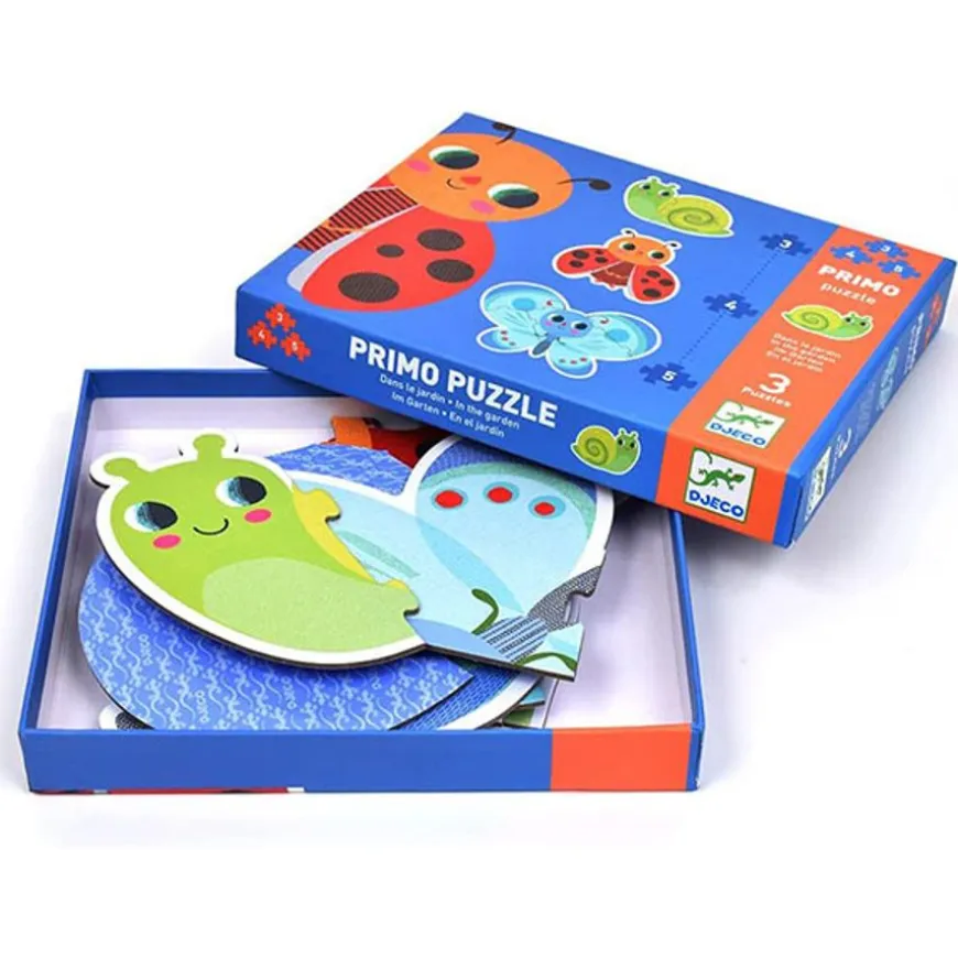 Djeco Primo Puzzel In De Tuin - 3 Legpuzzels