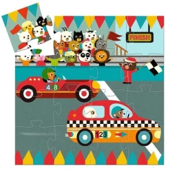 Djeco Puzzel De Raceauto 16 Stukjes
