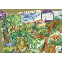 Djeco Puzzel Dinosaurus 100St