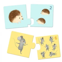 Djeco Puzzel Duo Babydieren 12X 2St