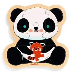 Djeco Puzzel Panda 9 Stukjes