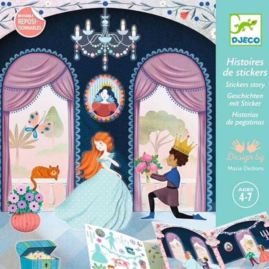 Djeco Stickerboek Kasteelleven 4-7Jr