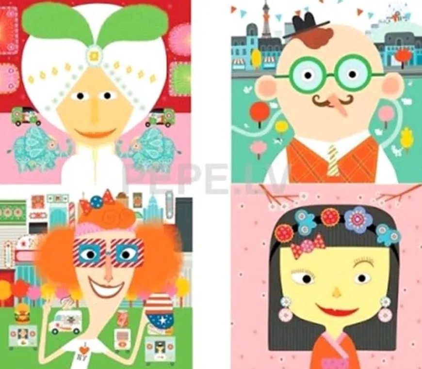 Djeco Stickers Gezichten Creeren