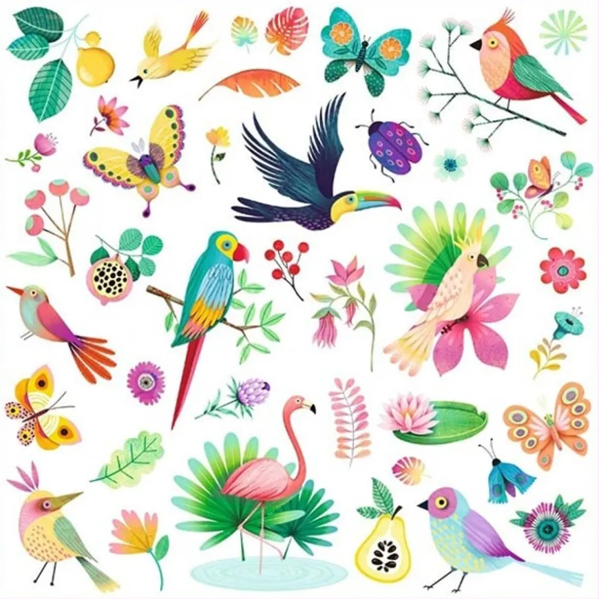 Djeco Stickers Paradijs 160 Stuks