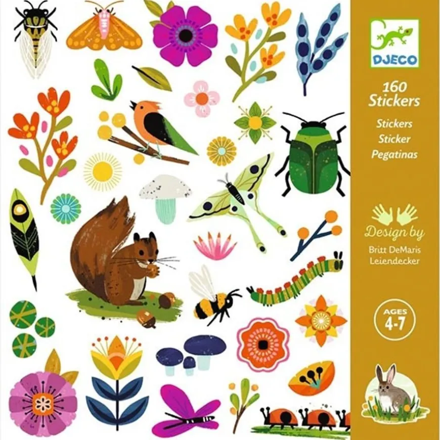 Djeco Stickers Tuin 160 Stuks
