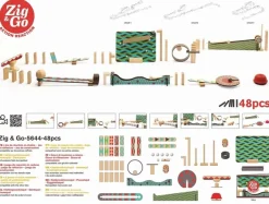 Djeco Zig & Go Kettingreactie Spel 48St