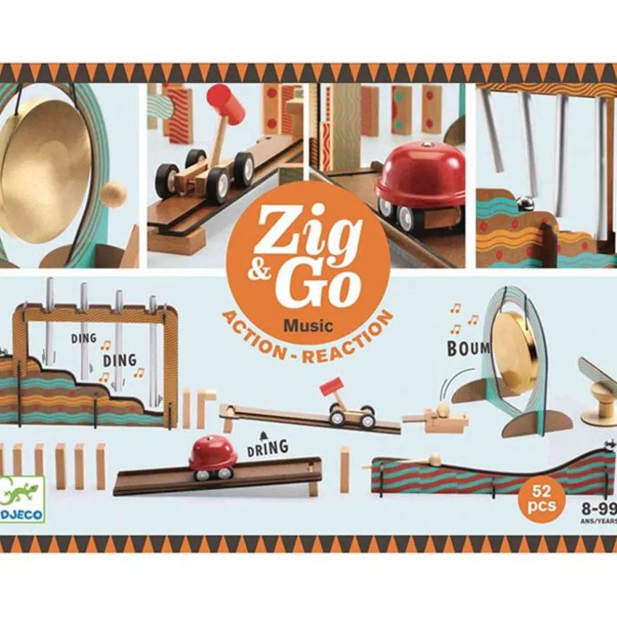 Djeco Zig & Go Kettingreactie Spel 52St