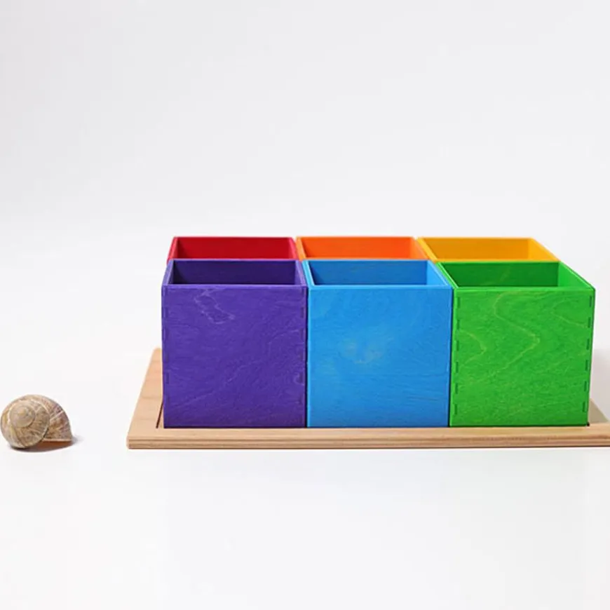 Grimm'S 6 Sorteerbakjes In Regenboogkleuren