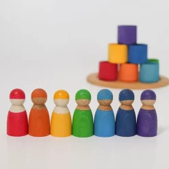 Grimm'S Zeven Regenboog Vriendjes In Kommetjes