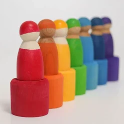 Grimm'S Zeven Regenboog Vriendjes In Kommetjes