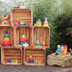Grimm'S Zeven Regenboog Vriendjes In Kommetjes