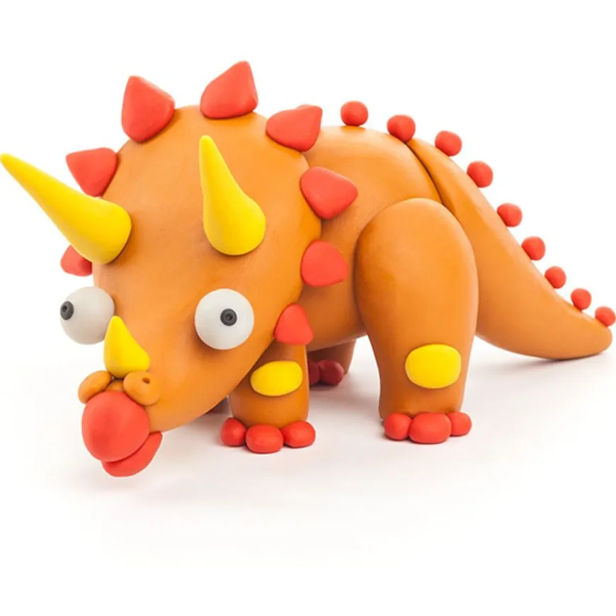 Hey Clay Boetseerklei Dino'S: Pterodactylus, Triceratops, Tyrannosaurus