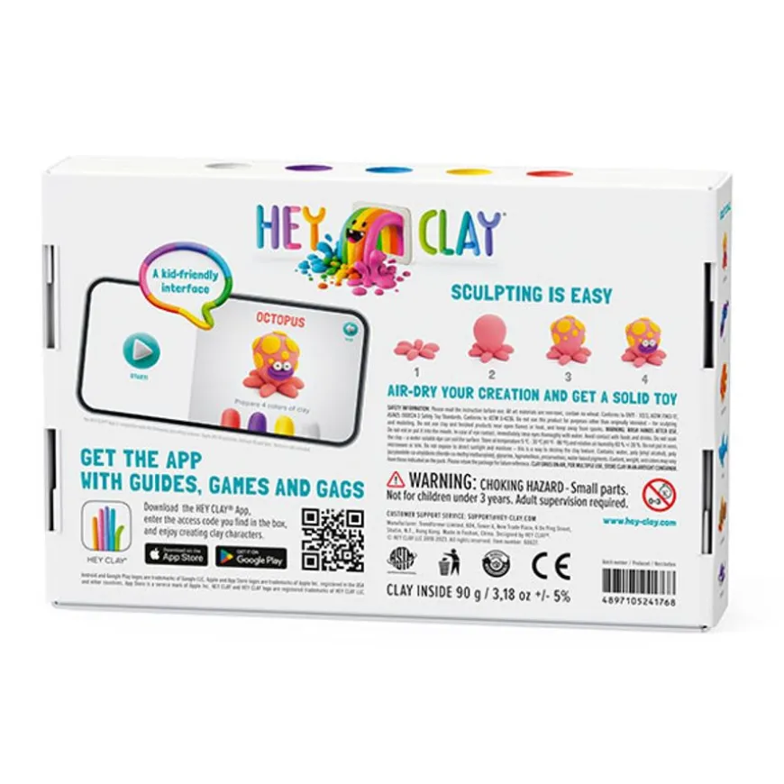 Hey Clay Boetseerklei Oceaan: Haai, Octopus, Rog