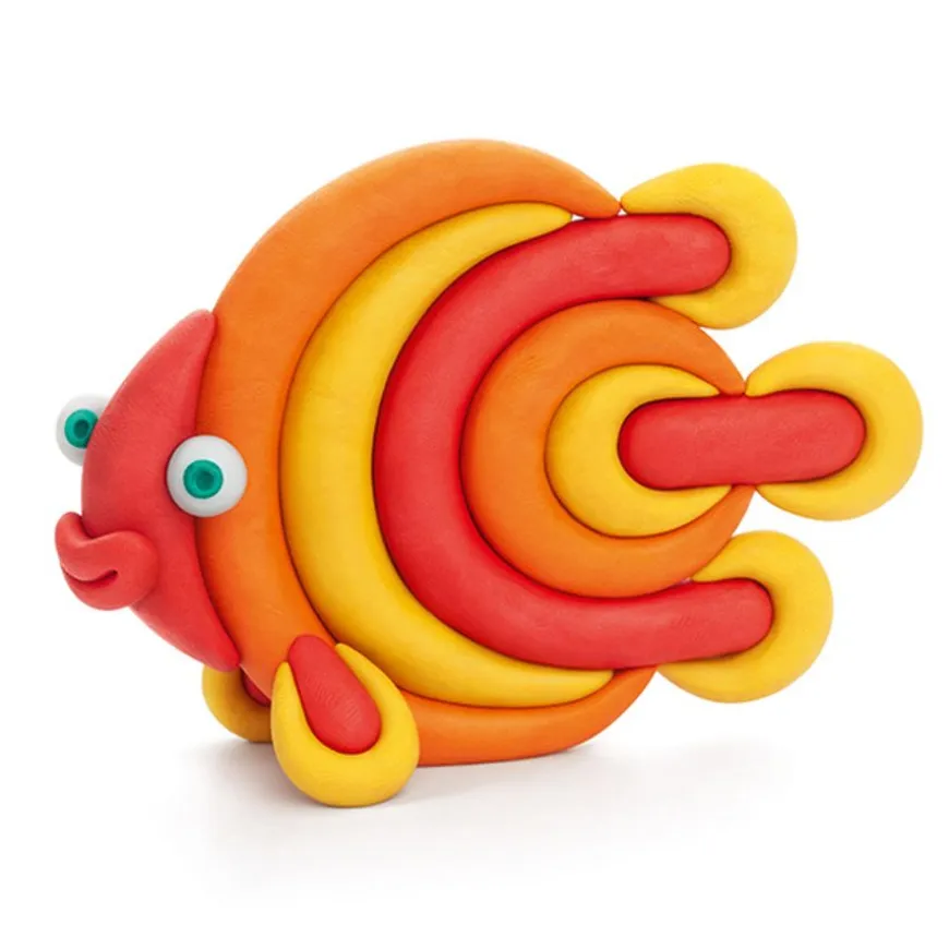 Hey Clay Boetseerklei Oceaan: Clownvis, Discusvis, Paling