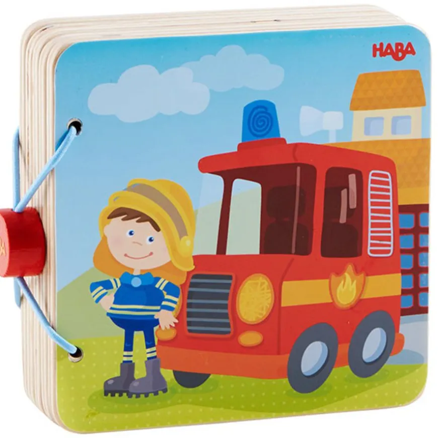 Houten Babyboek Brandweer - Haba