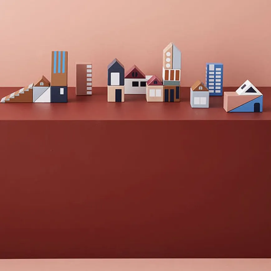 Houten Blokken - City Aiden - Kids Concept +12M
