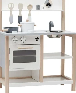 Houten Keukentje - Natural-Wit - Kids Concept +2Jr