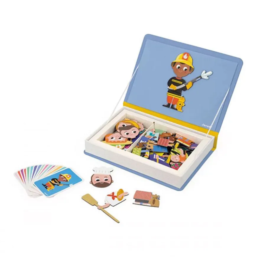 Janod Magneetboek Beroepen 48St 3-8Jr