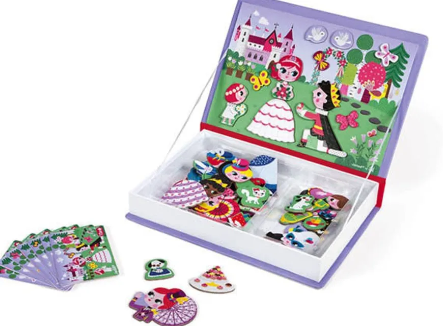 Janod - Magneetboek Prinsessen - 62St 3-8Jr