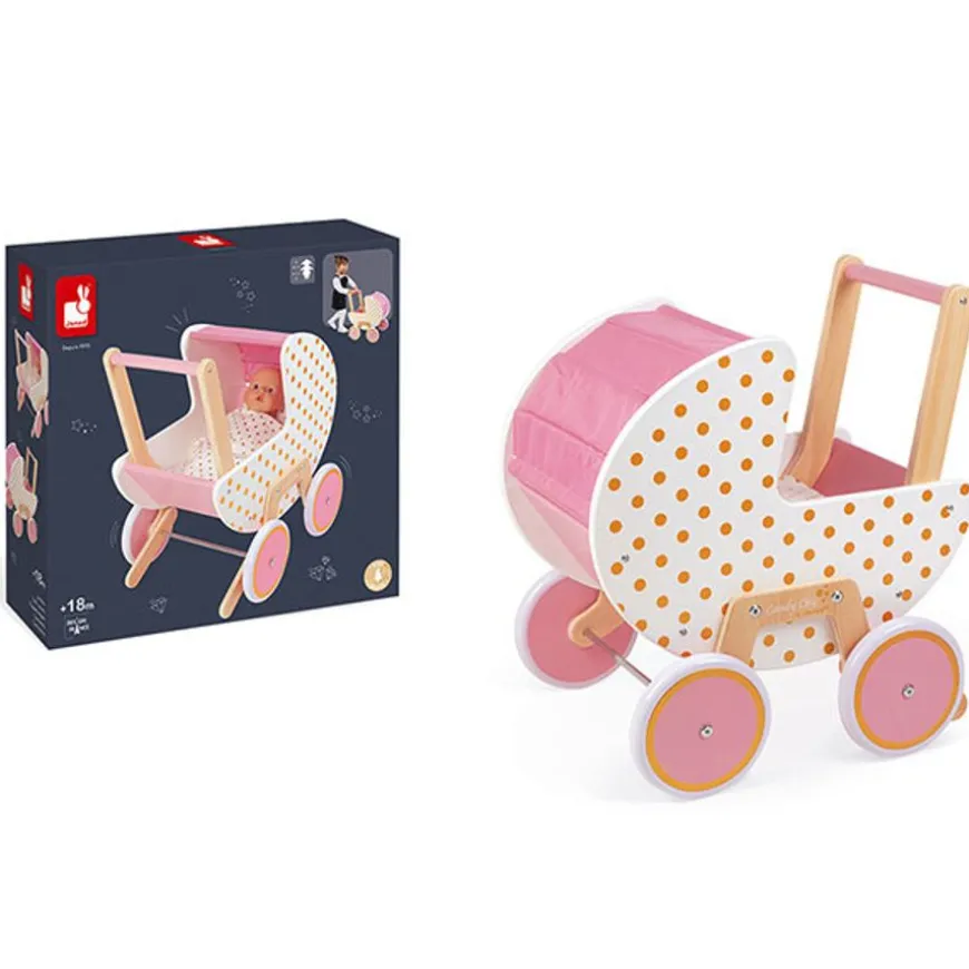 Janod Poppenwagen Candy Chic