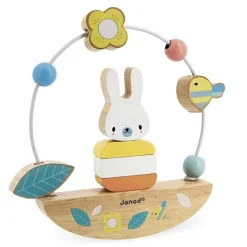Janod Pure Kralenframe Rocking Rabbit