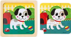 Janod - Puzzel Hond Titus +18M - 9 Stks